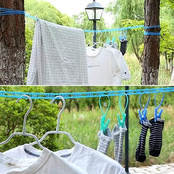 All-Purpose Portable Clothes Drying Rope – Indoor & Outdoor (Pack of 2)