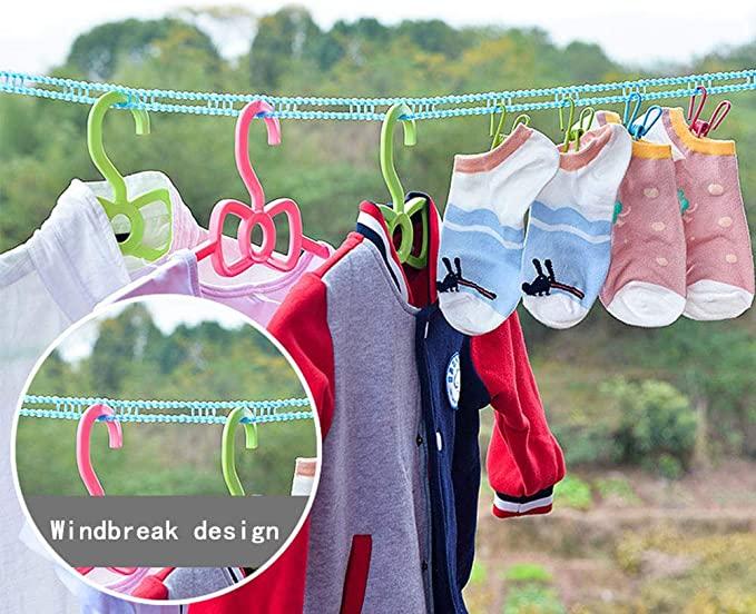 All-Purpose Portable Clothes Drying Rope – Indoor & Outdoor (Pack of 2)